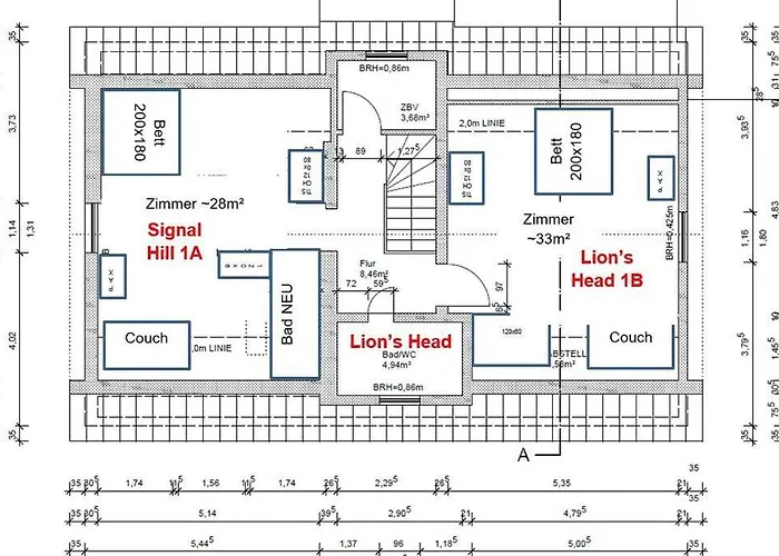Kinderklinik Dachwohnung Lion's Head 1b